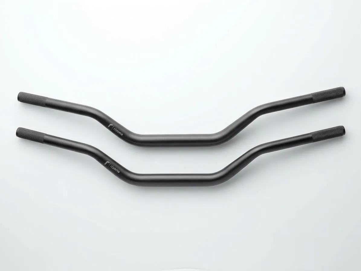 Manubrio Semi Macizo Negro Rizoma