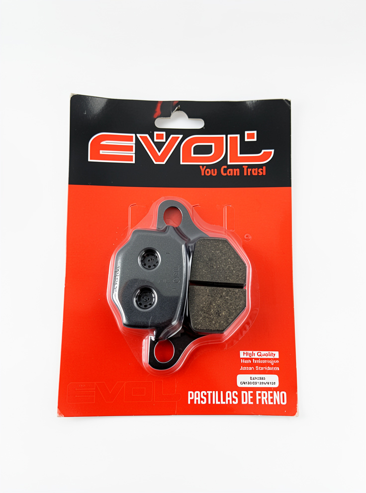 Pastillas de Freno Marca Evol Gn125, Gs125, Um125