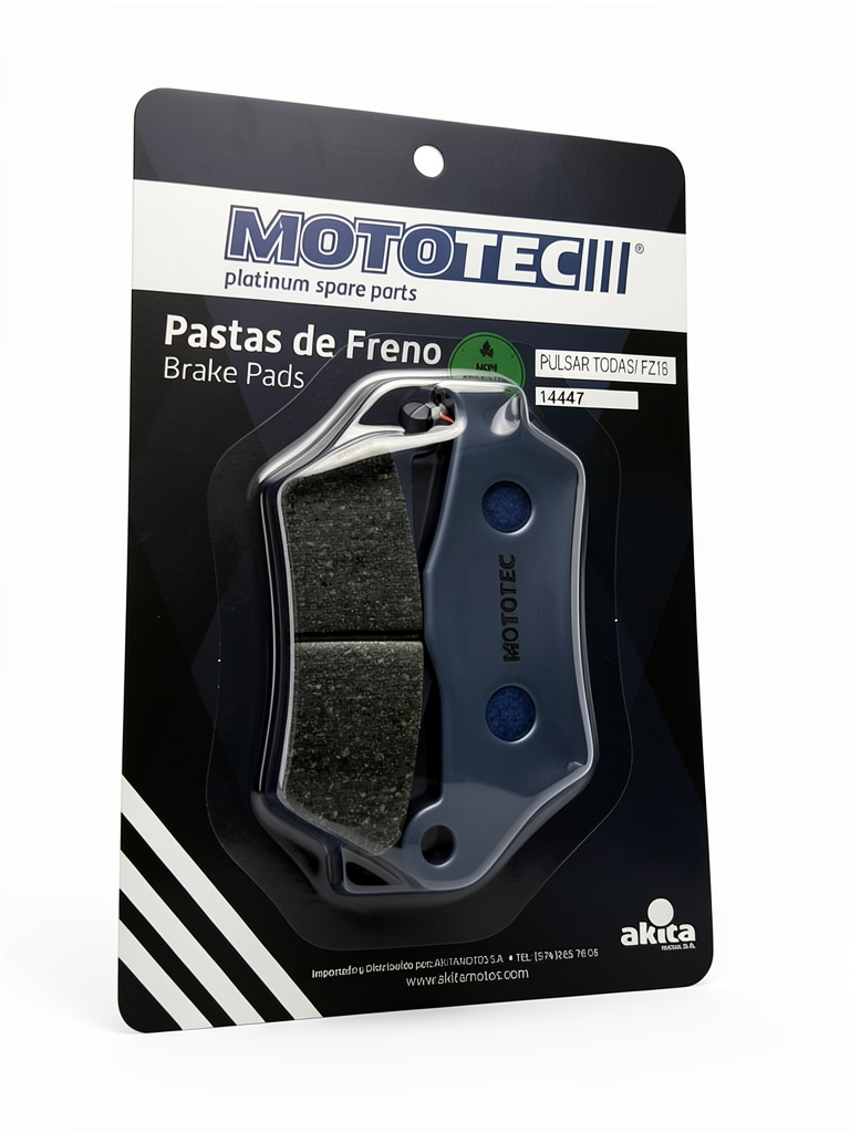 Pastillas de Freno Marca Mototec Pulsar Todas Fz16